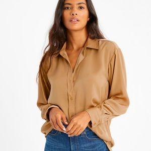 Banana Republic Oversized Silky Button Down